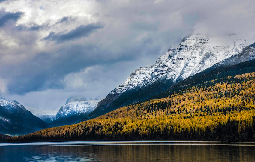 Glacier National Park in winter