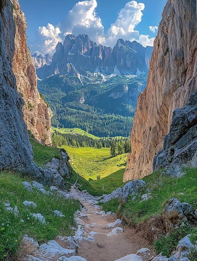Highline Trail in Gracier National Park