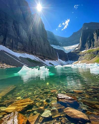 Iceberg Lake In Glacier National Park