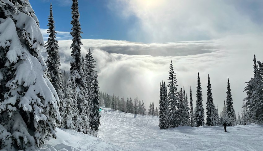 Whitefish Mountain Resort in winter